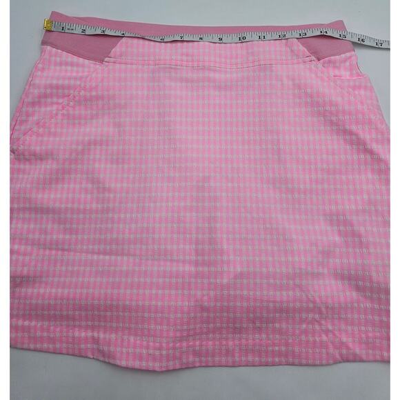 Lilly Pulitzer Women's Size 4 Conch Shell Pink Aona Gingham 15" Golf Skort NWT - Picture 4 of 10